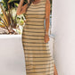 *APP EXCLUSIVE* Striped Slit Sleeveless Maxi Dress