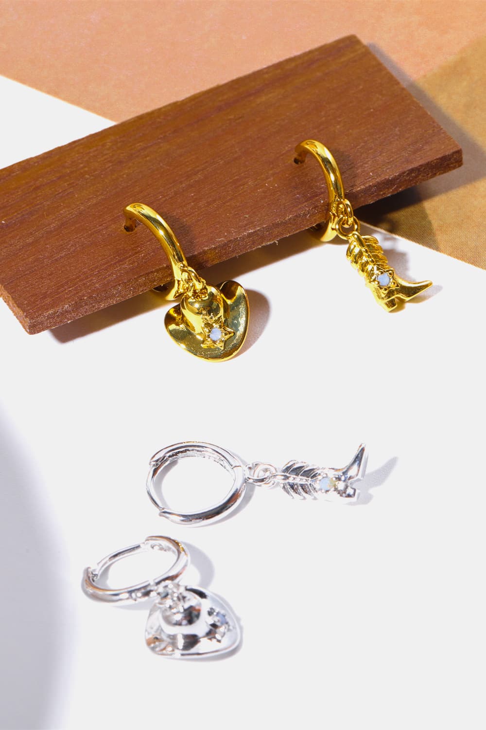 *APP EXCLUSIVE* Hat & Boot Copper 14K Gold Plated Earrings