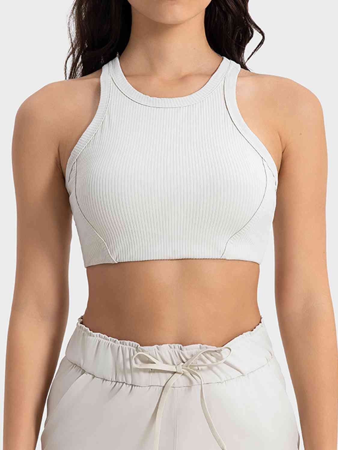 *APP EXCLUSIVE* Wide Strap Cropped Sport Tank