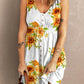 *App Exclusive* Sunflower Print Button Down Sleeveless Dress