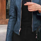 *APP EXCLUSIVE* Mock Neck Zip Up Jacket