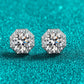 *APP EXCLUSIVE* 2 Carat Moissanite 925 Sterling Silver Stud Earrings