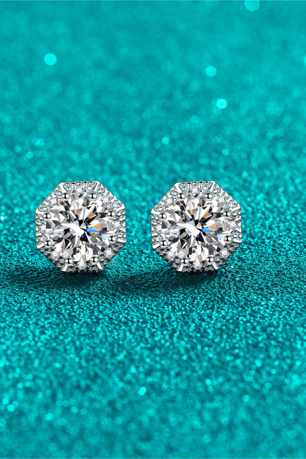 *APP EXCLUSIVE* 2 Carat Moissanite 925 Sterling Silver Stud Earrings
