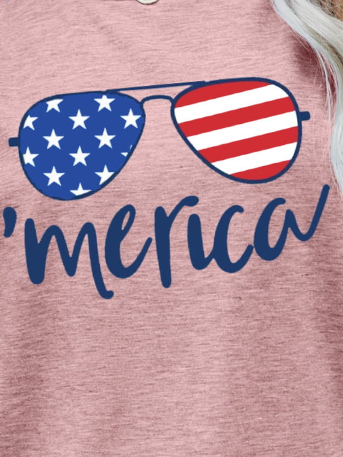 *APP EXCLUSIVE* US Flag Glasses Graphic Tee