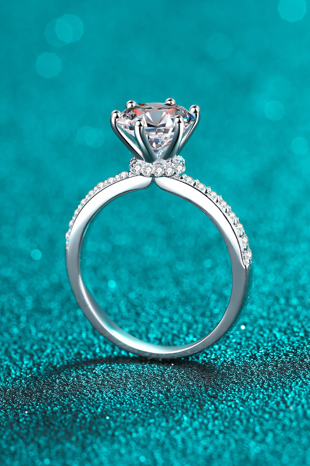 *APP EXCLUSIVE* 925 Sterling Silver 2 Carat Moissanite Ring