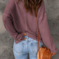 *APP EXCLUSIVE* Waffleknit Vneck Drop Shoulder Blouse