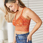*APP EXCLUSIVE* JadyK Full Size Crisscross Lace Bralette in Rust