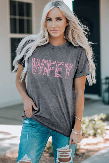 *APP EXCLUSIVE* WIFEY Leopard Short Sleeve Tee