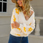 *App Exclusive* Floral Open Front Fuzzy Cardigan