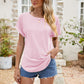 * APP EXCLUSIVE* Eyelet Short Sleeve Top