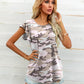 Round Neck Butterfly Sleeve Top
