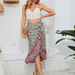 *APP EXCLUSIVE* Wrap Flounce Hem Midi Skirt