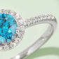 *APP EXCLUSIVE* 1 Carat Moissanite 925 Sterling Silver Halo Ring