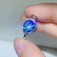 *APP EXCLUSIVE* 2 Carat Moissanite Contrast 925 Sterling Silver Ring