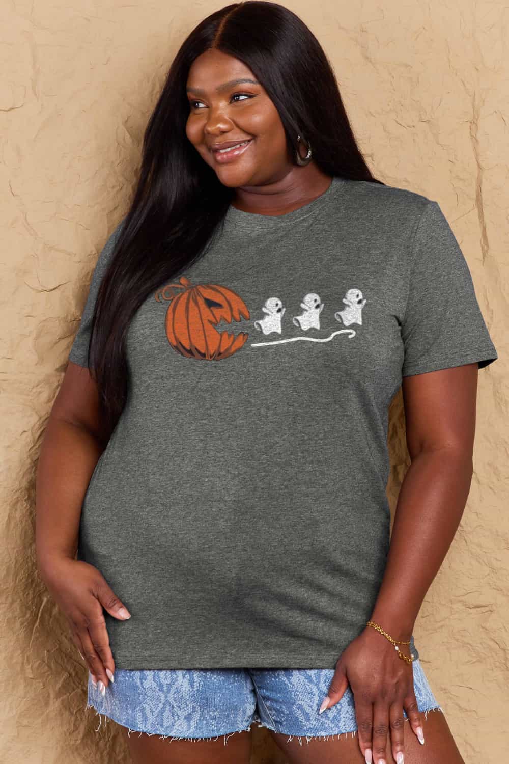 *APP EXCLUSIVE* Jack-O'-Lantern Graphic Cotton T-Shirt