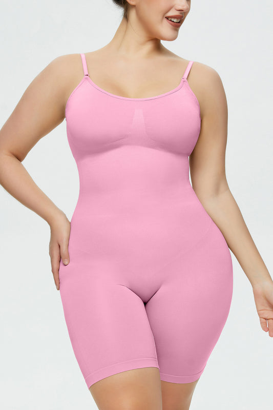 *APP EXCLUSIVE* Full Size Spaghetti Strap Shaping Romper