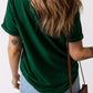 *APP EXCLUSIVE* Round Neck Cuffed Short Sleeve Tee