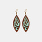 *APP EXCLUSIVE* Turquoise Wooden Dangle Earrings