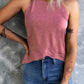 *App Exclusive* Curved Hem Grecian Tank Top
