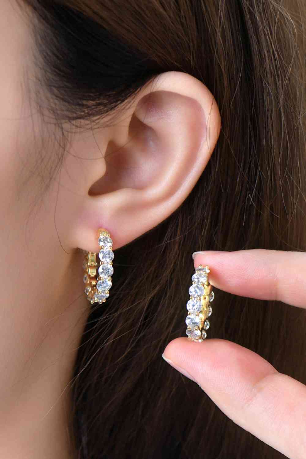 *APP EXCLUSIVE*  7.2 Carat Moissanite 925 Sterling Silver Earrings