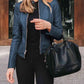 *APP EXCLUSIVE* Mock Neck Zip Up Jacket