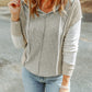 * APP EXCLUSIVE* Colorblock Exposed Seam Drawstring Hoodie
