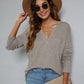 *APP EXCLUSIVE* Dropped Shoulder High-Low Waffle-Knit Top
