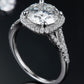 * APP EXCLUSIVE* 3.37 Carat Moissanite Halo Ring