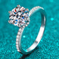 *APP EXCLUSIVE* 925 Sterling Silver 2 Carat Moissanite Ring