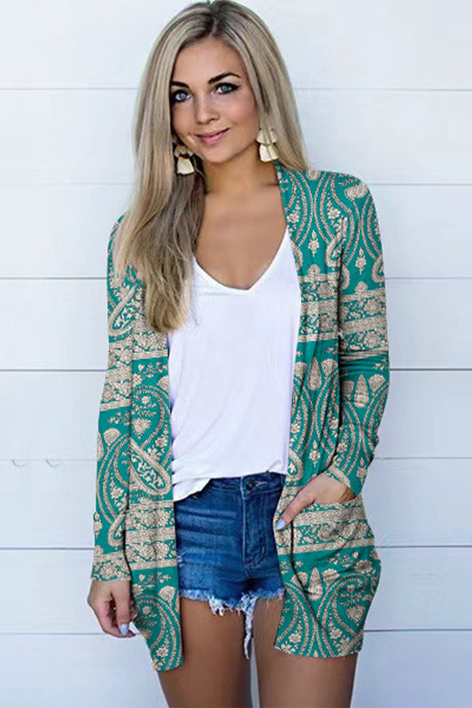 *APP EXCLUSIVE* Printed Long Sleeve Cardigan
