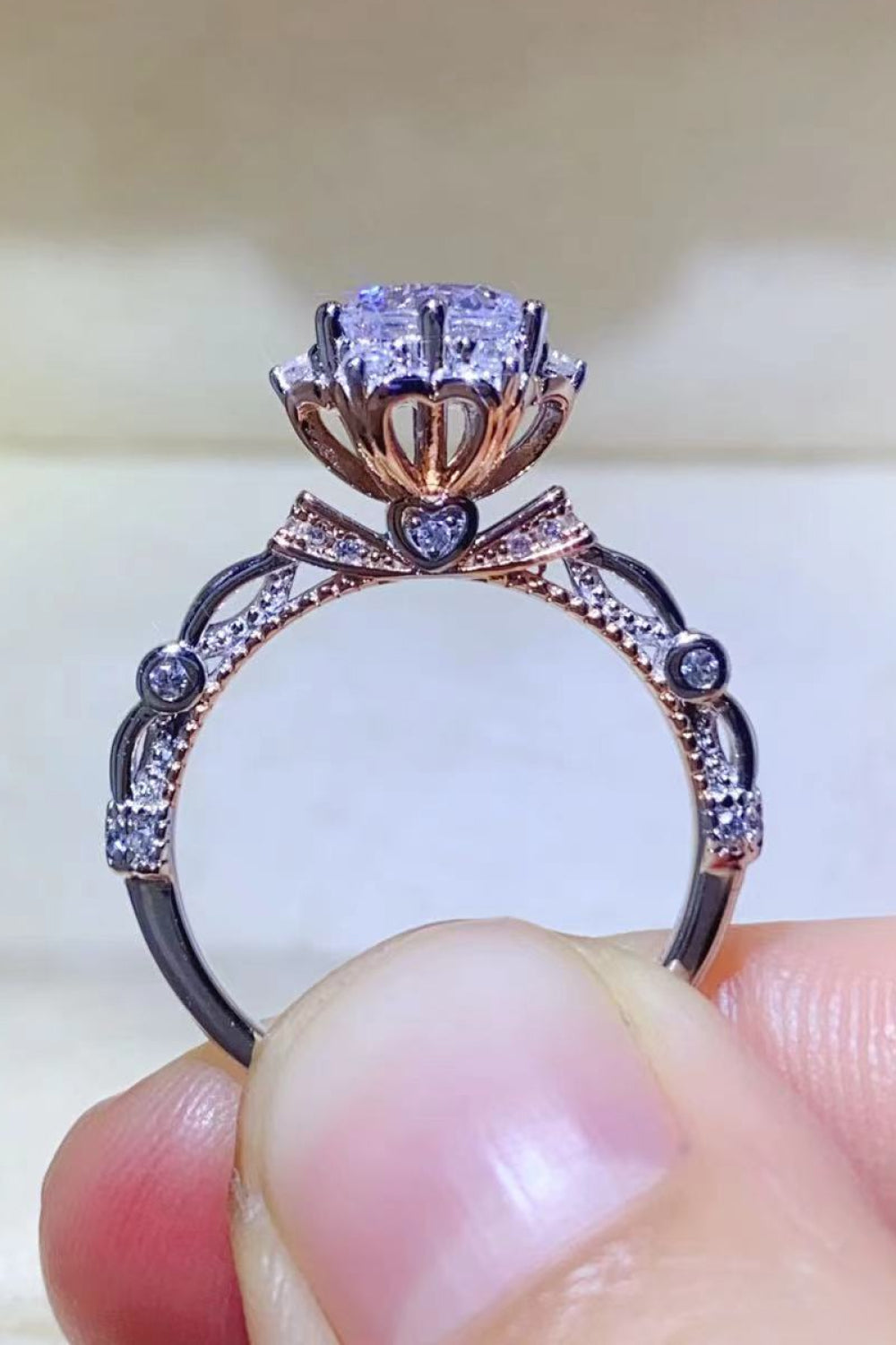 *APP EXCLUSIVE* 1 Carat Moissanite 925 Sterling Silver Ring