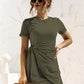 *APP EXCLUSIVE* Cuffed Sleeve Side Tie Dress
