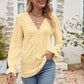 * APP EXCLUSIVE* Eyelet Lace Trim Flounce Sleeve Blouse