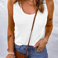 *App Exclusive* Waffle-Knit Scoop Neck Tank Top