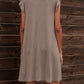 *APP EXCLUSIVE* Round Neck Flutter Sleeve Dress with Pockets