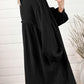 *APP EXCLUSIVE* Buttoned Collared Neck Dropped Shoulder Shirt Dress