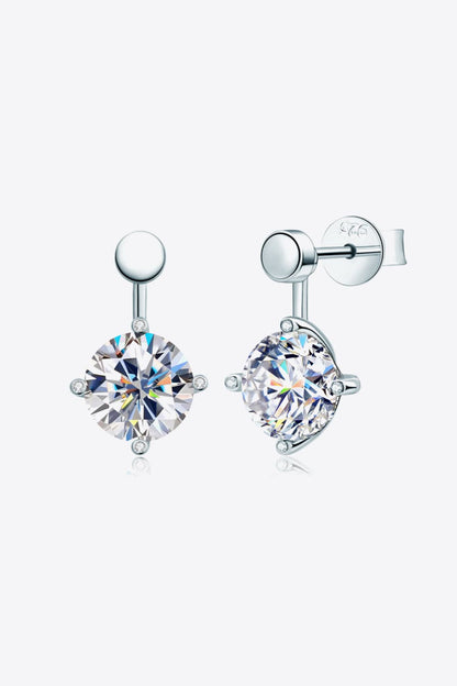*APP EXCLUSIVE* 4 Carat Moissanite Drop Earrings