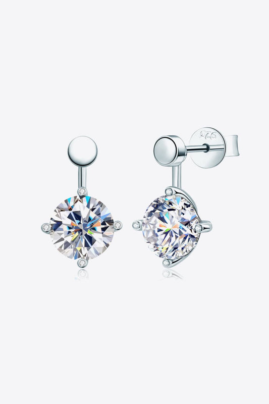 *APP EXCLUSIVE* 4 Carat Moissanite Drop Earrings