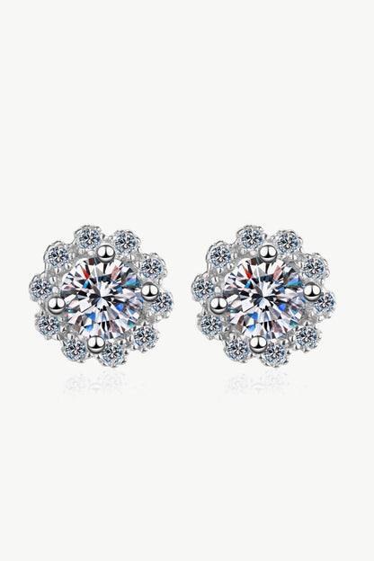 *APP EXCLUSIVE* Moissanite Floral-Shaped Stud Earrings