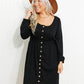 *App Exclusive* Scoop Neck Empire Waist Long Sleeve Mini Dress