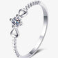 *APP EXCLUSIVE* Moissanite Heart 925 Sterling Silver Ring