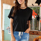 *APP EXCLUSIVE* Round Neck Cuffed Short Sleeve Tee