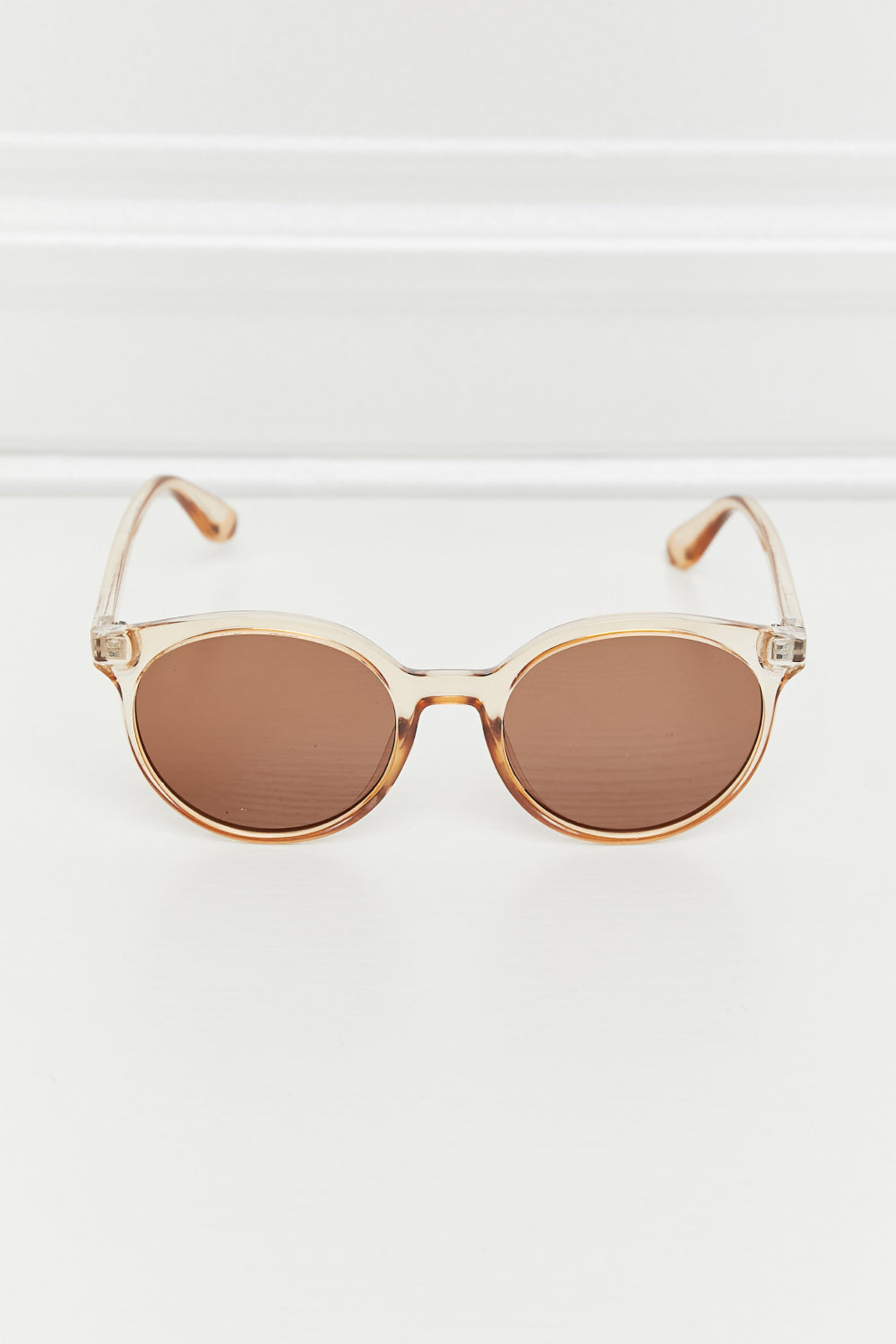 *APP EXCLUSIVE* Round Full Rim Polycarbonate Frame Sunglasses
