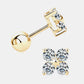 *APP EXCLUSIVE* Moissanite 925 Sterling Silver Four-Leaf Clover Shape Earrings