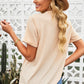 *APP EXCLUSIVE* Round Neck Cuffed Short Sleeve Tee