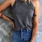 *App Exclusive* Curved Hem Grecian Tank Top
