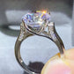 *APP EXCLUSIVE* 5 Carat Moissanite Platinum-Plated Ring