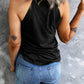 *App Exclusive* Curved Hem Grecian Tank Top
