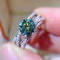 *APP EXCLUSIVE* 1 Carat Moissanite Contrast 925 Sterling Silver Ring