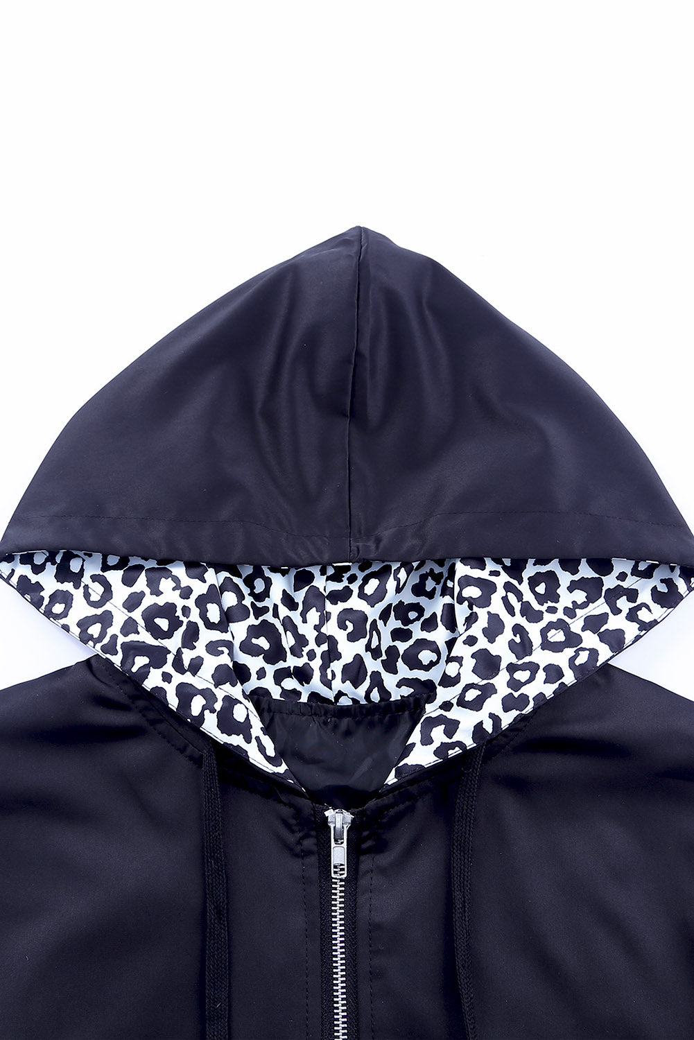 *App Exclusive* Leopard Zip-Up Windbreaker Jacket